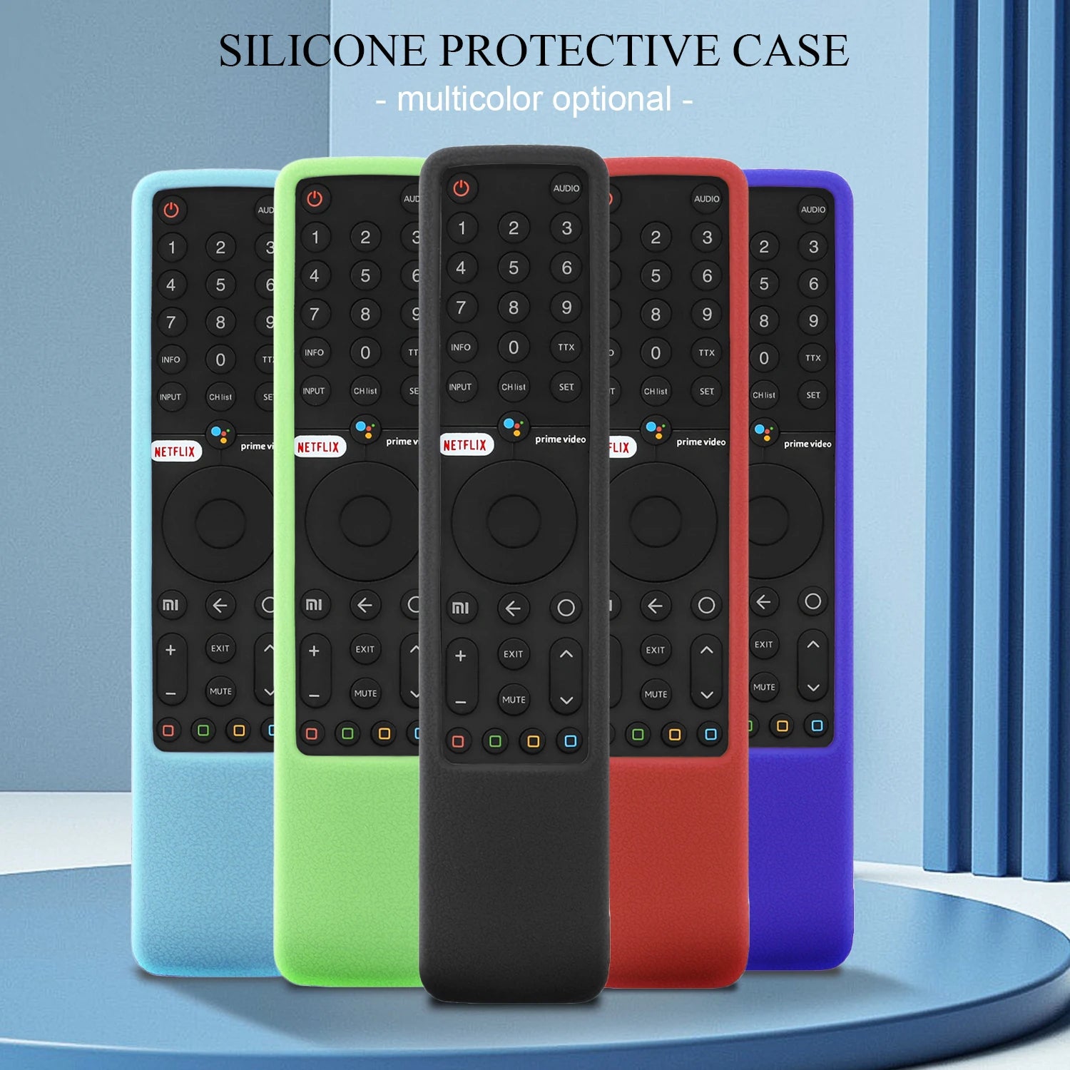 Silicone Protective Case Fit for Xiaomi MI P1 32" 43" 55" Android Q1 75" TV Remote Controller XMRM-19 Voice Remote Cover Sheath