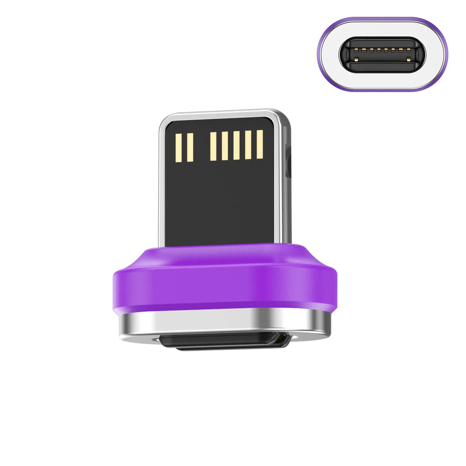 USLION 240W Magnetic Adapter USB C to Type-C Fast Charging Cable Type C Female Converter for Macbook iPhone 16 15 Xiaomi