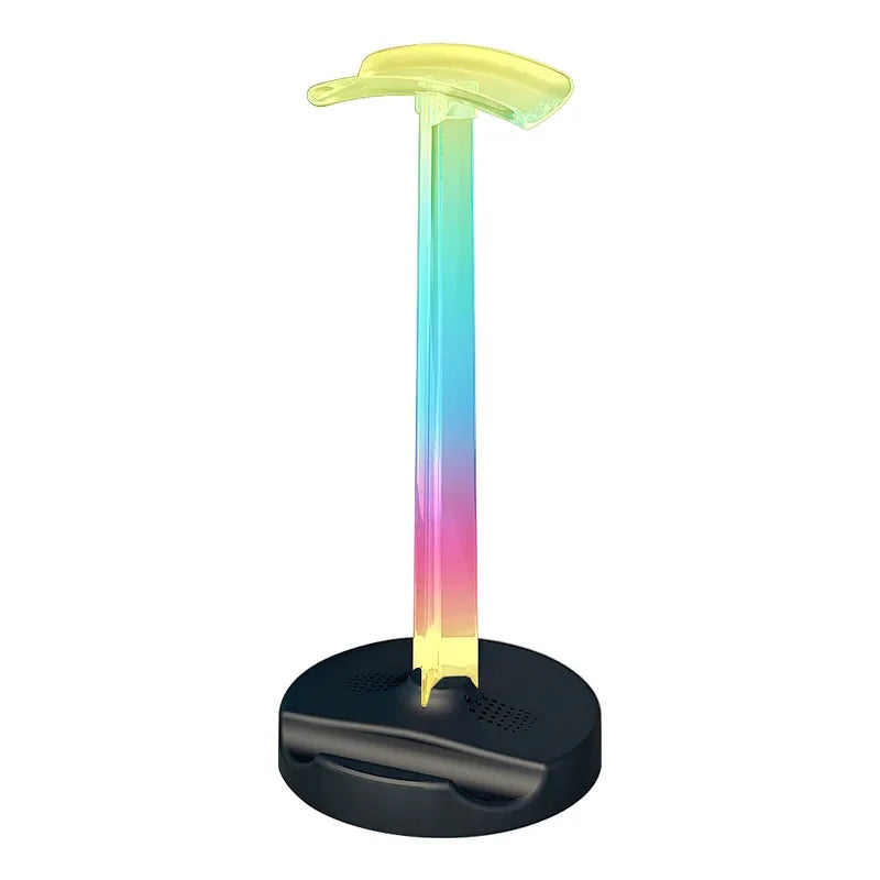 RGB Gaming Headset Stand  Desktop Ambient Lighting - Ergonomic Design,  Perfect Gift for PC Gamers