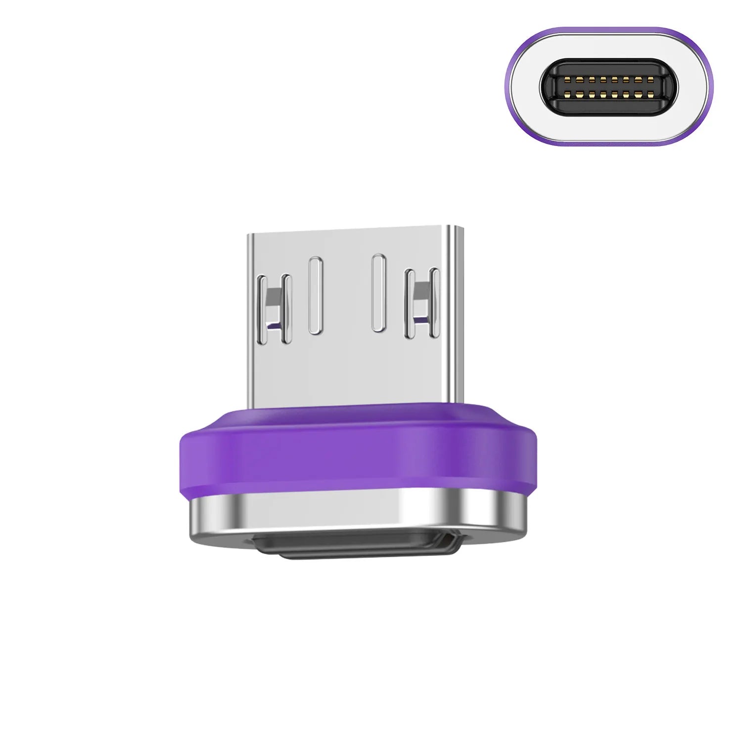 USLION 240W Magnetic Adapter USB C to Type-C Fast Charging Cable Type C Female Converter for Macbook iPhone 16 15 Xiaomi