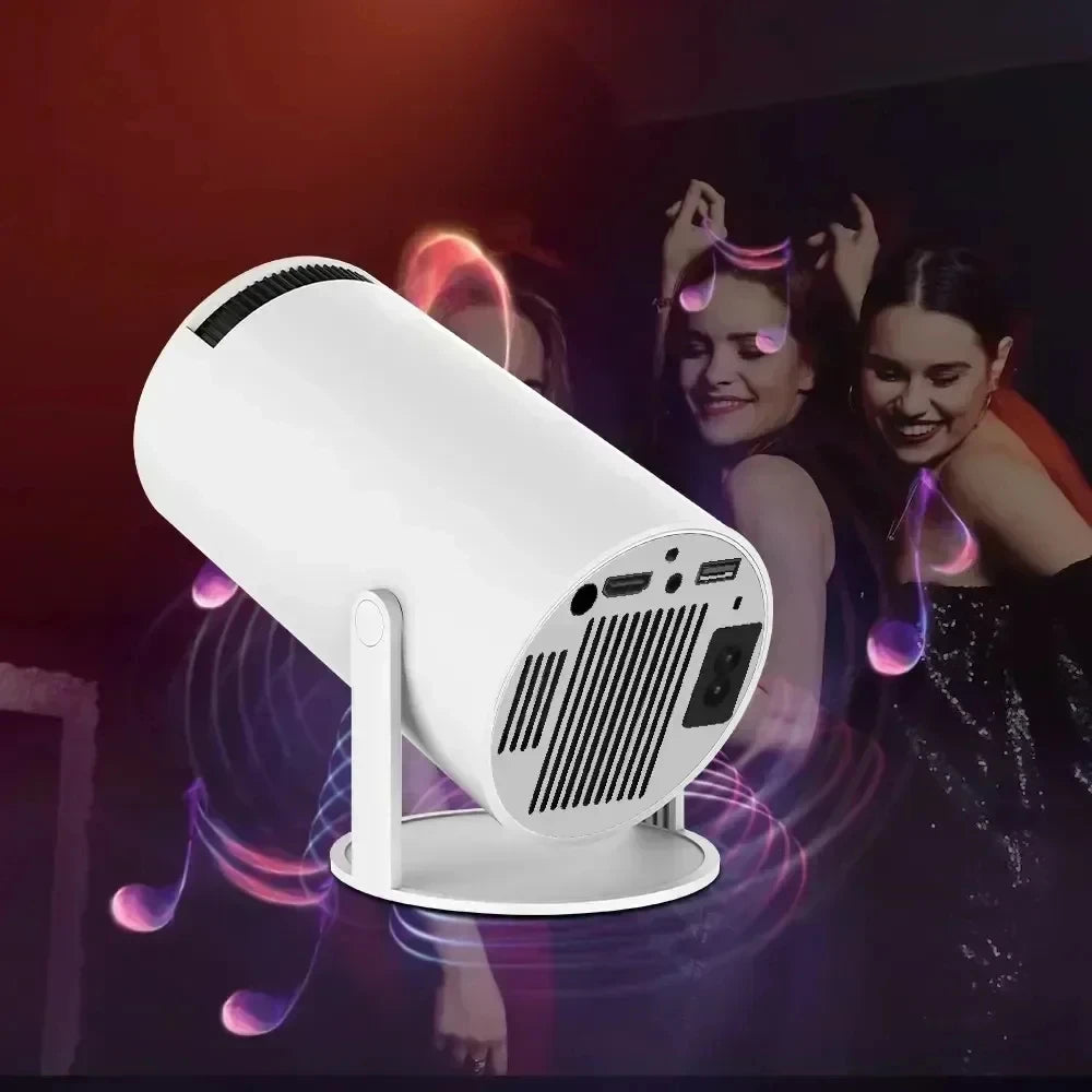 Smart Home Projector 1080P HDR10 4K Supported Portable Mini Projector WiFi Bluetooth Screen Mirroring Theater Beamer TV Stick