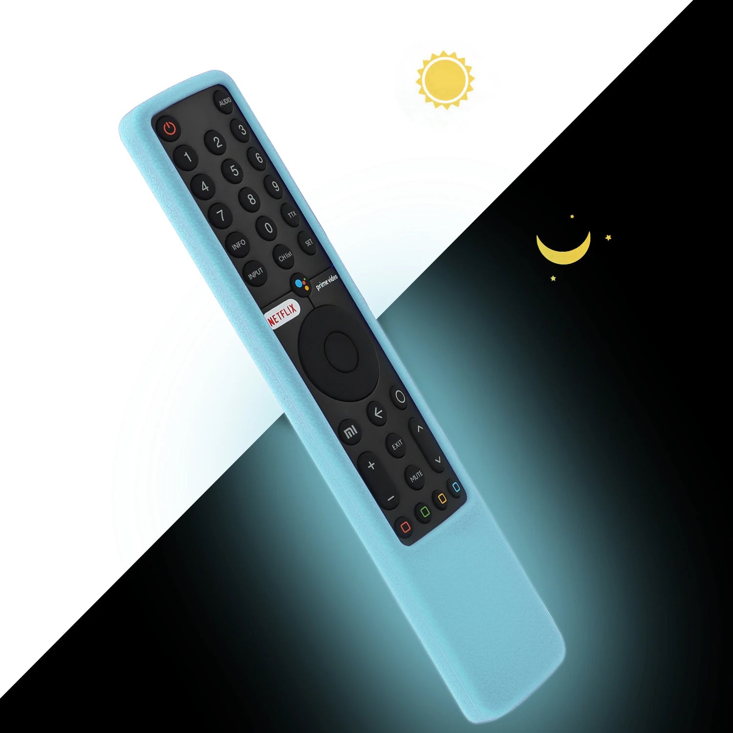 Silicone Protective Case Fit for Xiaomi MI P1 32" 43" 55" Android Q1 75" TV Remote Controller XMRM-19 Voice Remote Cover Sheath