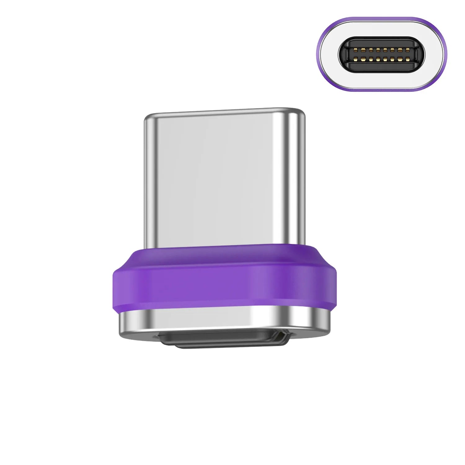 USLION 240W Magnetic Adapter USB C to Type-C Fast Charging Cable Type C Female Converter for Macbook iPhone 16 15 Xiaomi